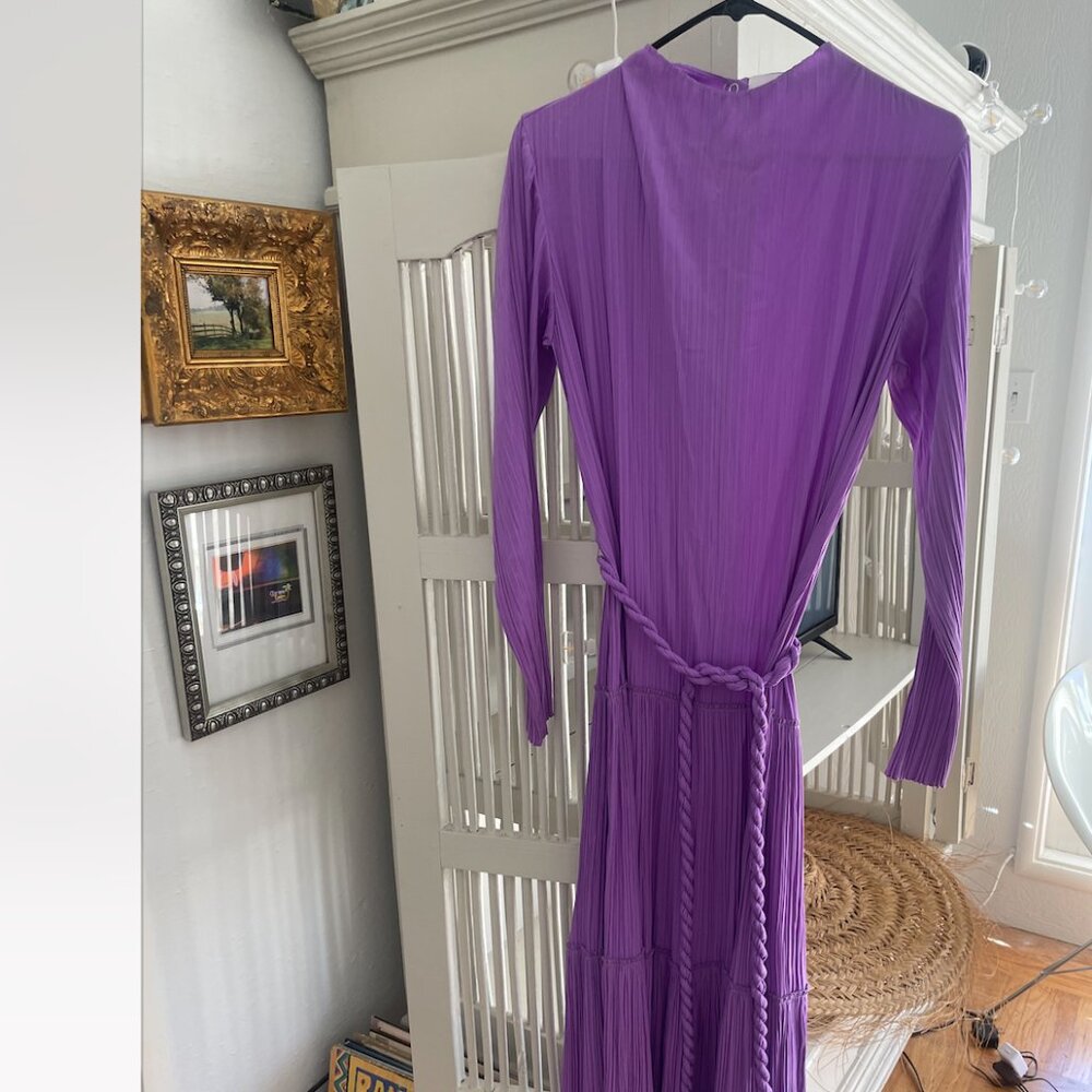 ALC Purple Pleated Dress